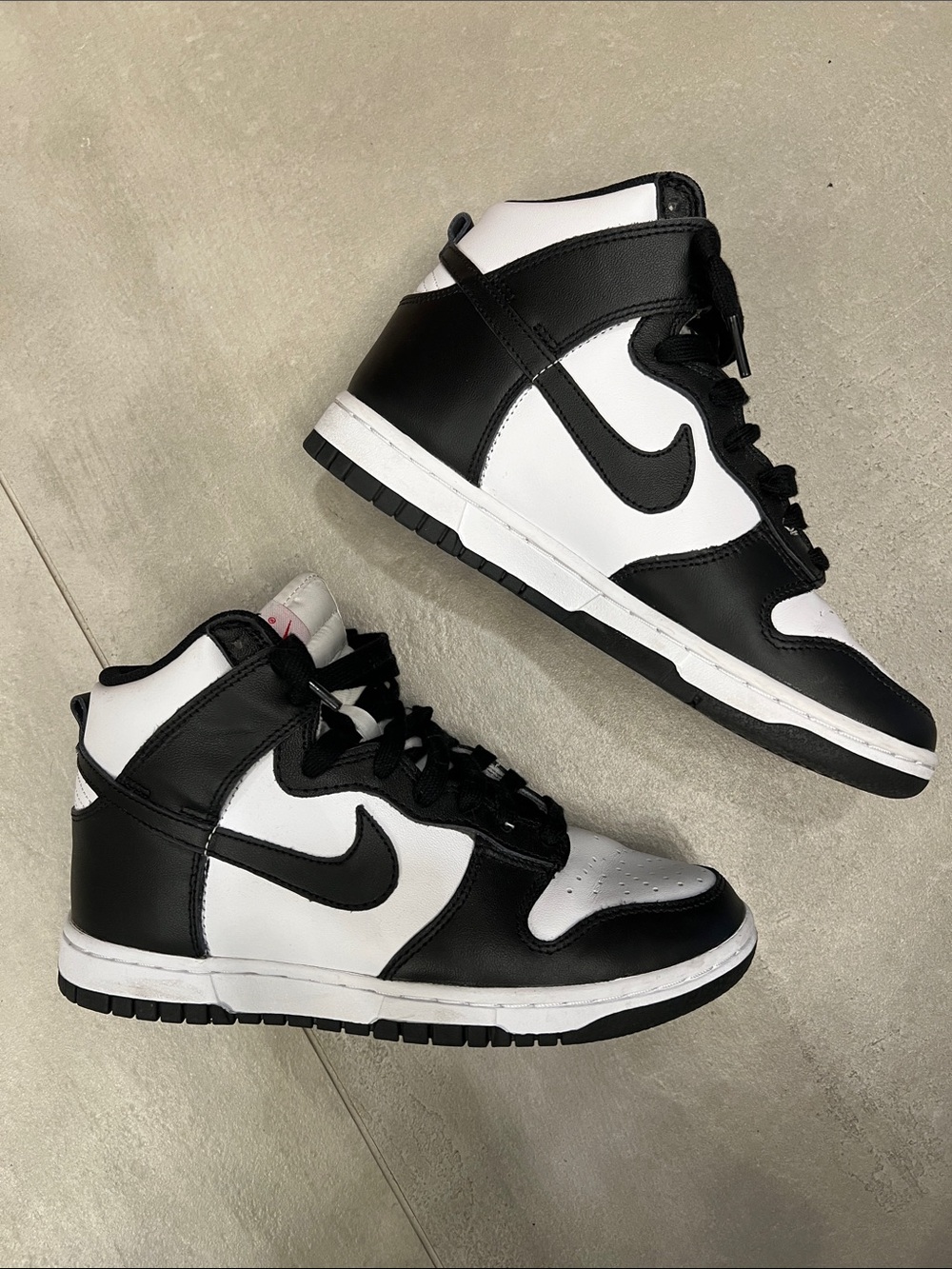 Nike Black and White Mid-Top Sneakers